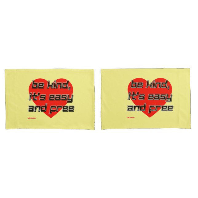 pillow case "BE KIND,..." (Front-Set)