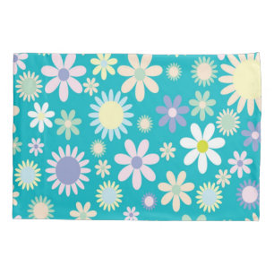 Pillow Case Blue Floral