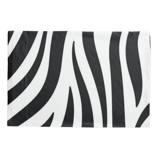 Pillow Case Leopard Black & White  (Back)