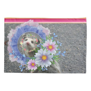 Pillow Case Opossum Floral