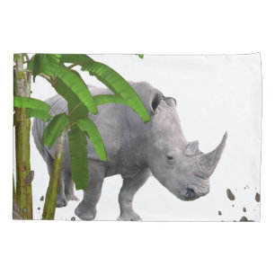 Pillow Case Rhinoceros