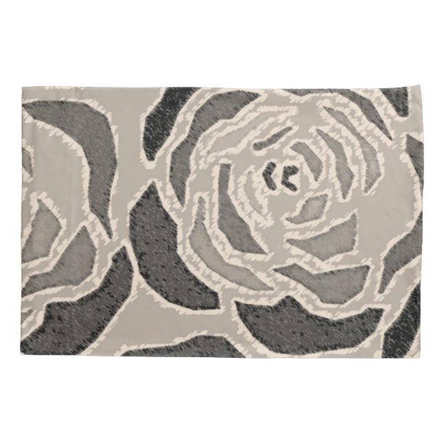 Pillow Case Sepia Leopard  (Back)