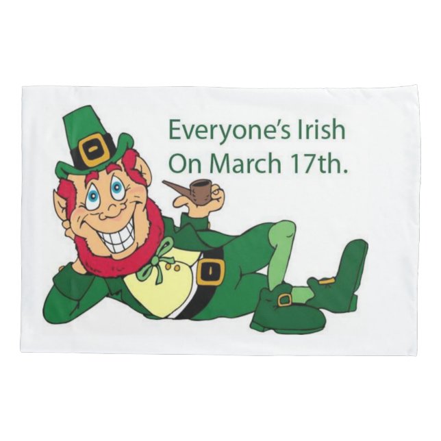 Pillow Case St. Patrick's Day (Back)