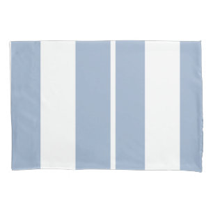 Pillow Case Stripe Square White and Blue