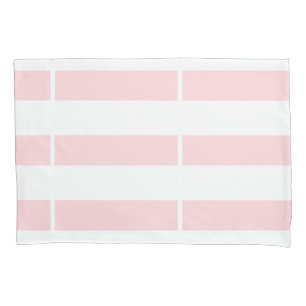 Pillow Case Stripe White and Pink Stripe