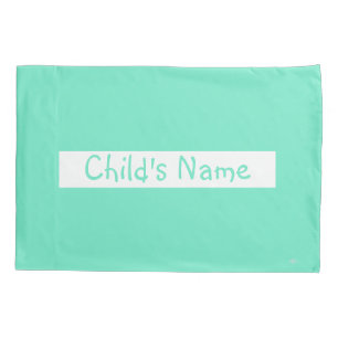 Pillow Case with Child's Name HAMbyWG Pillow Cover