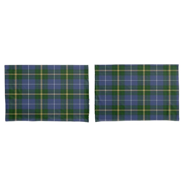 pillow cases   blue Nova Scotia Tartan plaid (Front-Set)