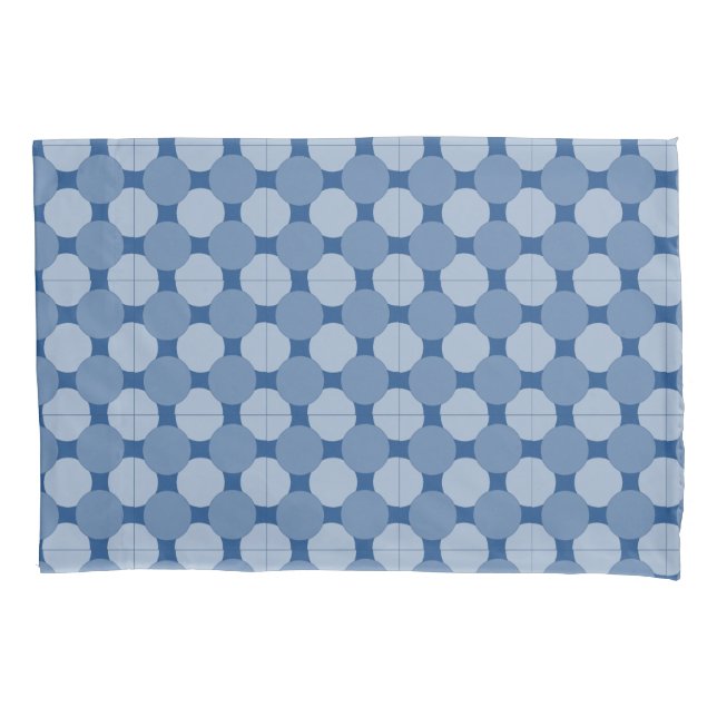 Pillow Cases - Circles on Tiles (Front-Left)