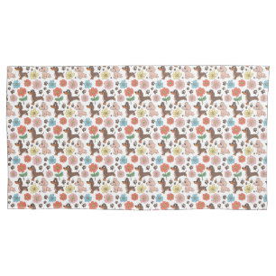 Pillow cover with dogs