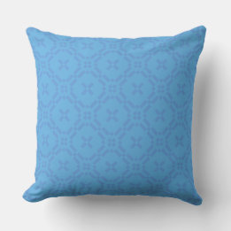 Pillow Cushion Welsh Tapestry Pattern Blue on Blue