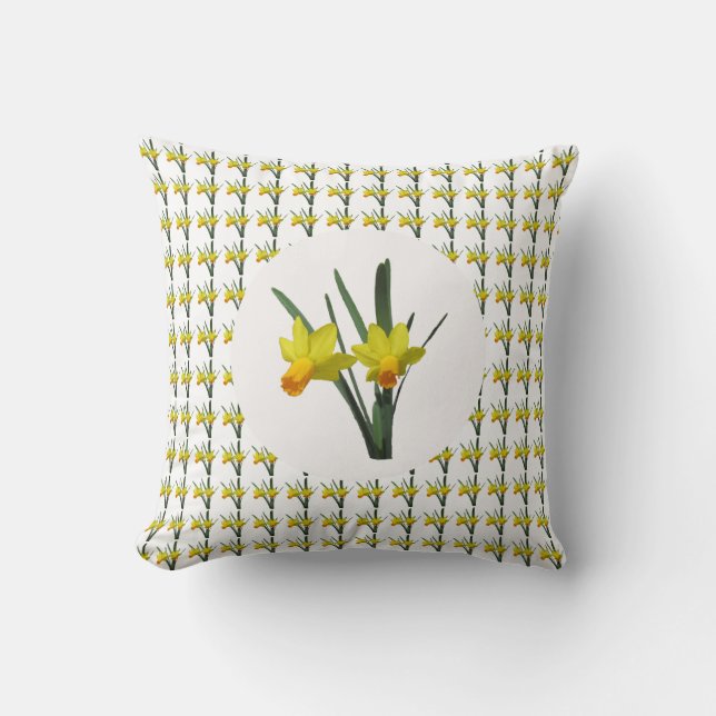 Pillow - Daffodil Blooms (Front)