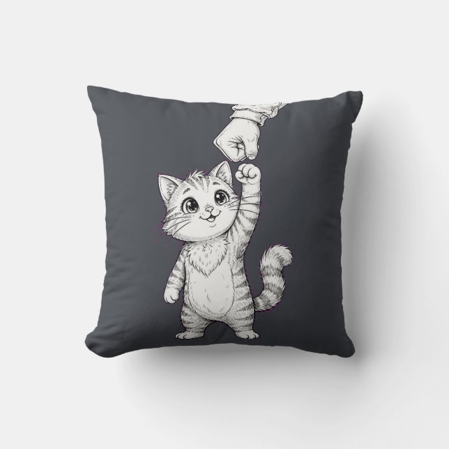 pillow - Fist Bump design  (Front)