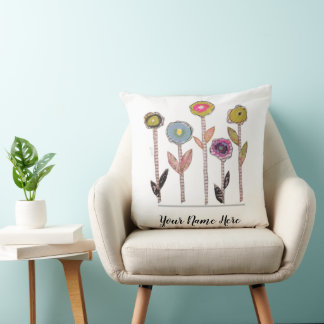 Pillow - Five Simple Flowers