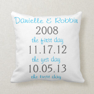 Pillow for wedding anniversary