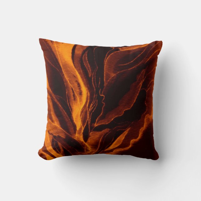 Pillow--Giant Orange Poppies Cushion (Front)