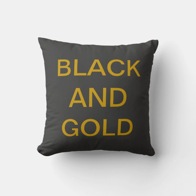 PILLOW GO STEELERS BLACK AND GOLD (Front)