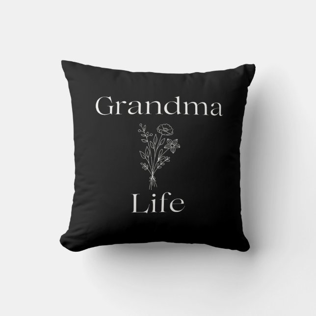 Pillow Grandma Life Wildflowers (Front)