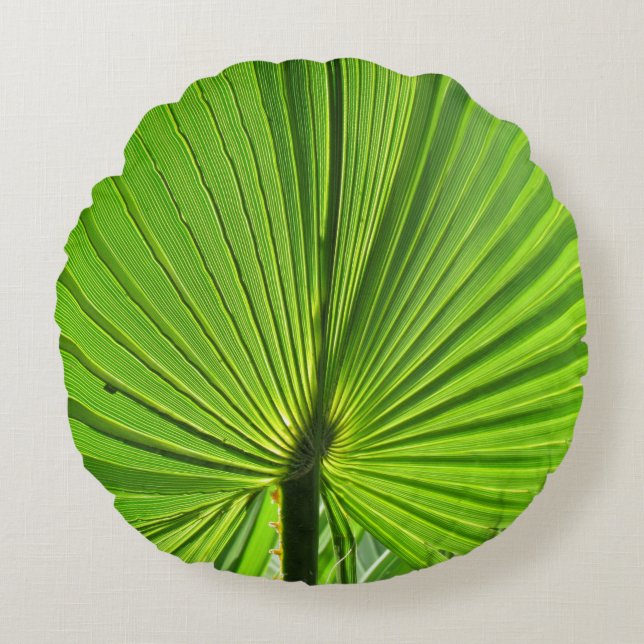 Pillow - Green Palm Frond (Front)