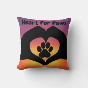 Pillow Heart For Paws