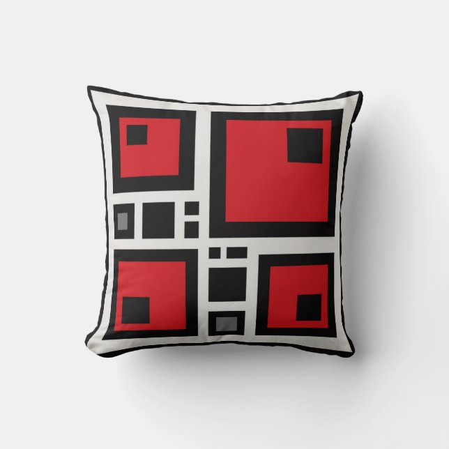 Pillow in modern geometric abstract style (Front)