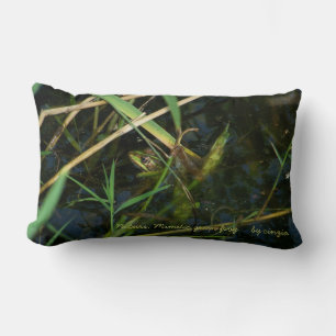 Pillow (lumbar): Mimetic frog in a lake