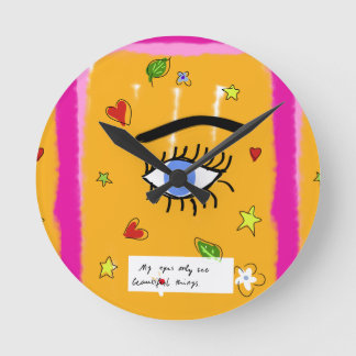 Pillow modern home decor round clock