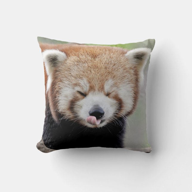 Pillow photo red panda. (Front)