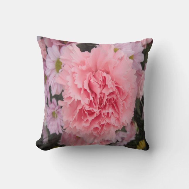 Pillow Pink Carnation Beauty (Front)