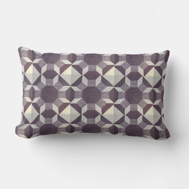 Pillow - Purple Quilt Pattern (Front)