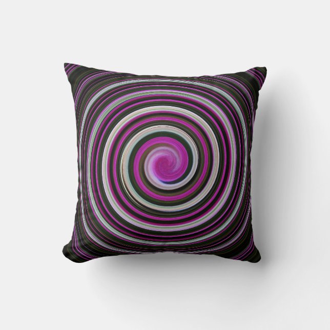 Pillow purple spiral pattern (Front)