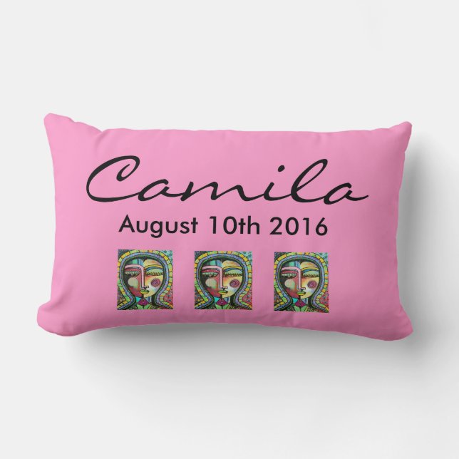 Pillow - Quinceanera Keepsake with Name & Date (Front)