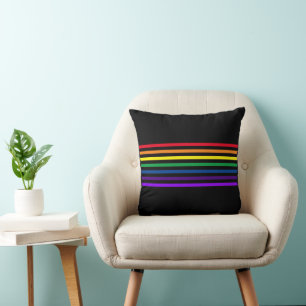 Pillow - Rainbow Coloured Bars