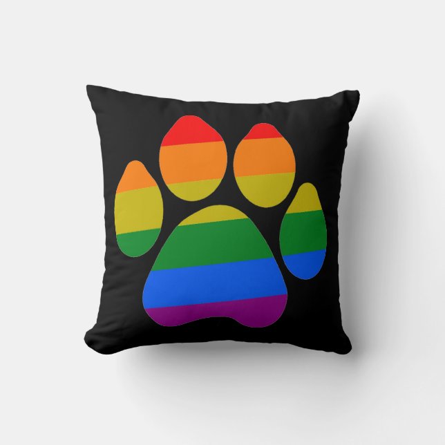 Pillow Rainbow Paws (Front)