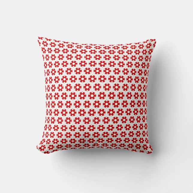 Pillow - Red Florets (Front)