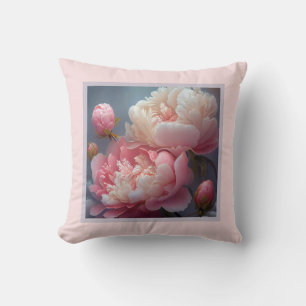 Pillow - romantic floral, peony flower, paeonia