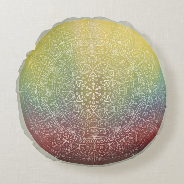 Pillow round soul mirror image   (Front)