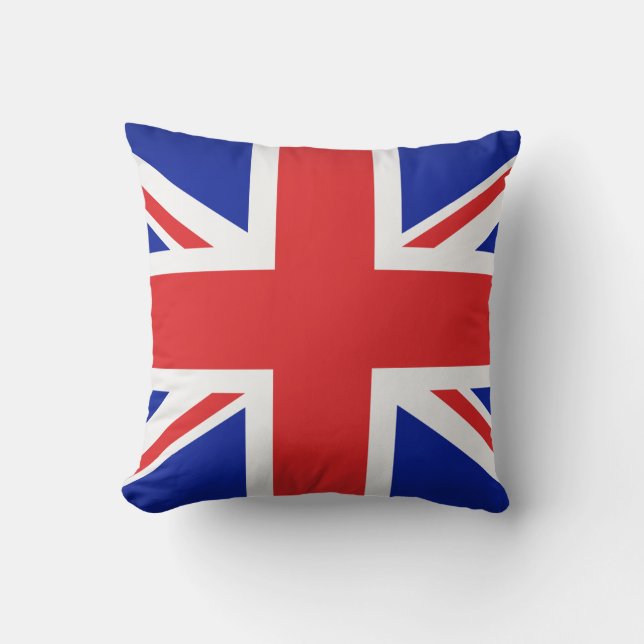 Pillow-Throw Pillow-British Flag Cushion (Front)