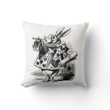Pillow Vintage illustration Alice in Wonderland