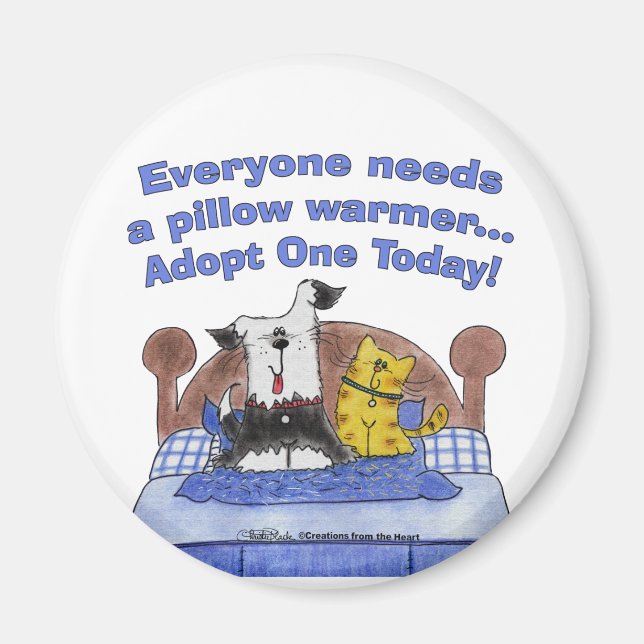 Pillow Warmers Magnet (Front)