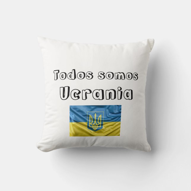 Pillow we are all Ukraine (Front)