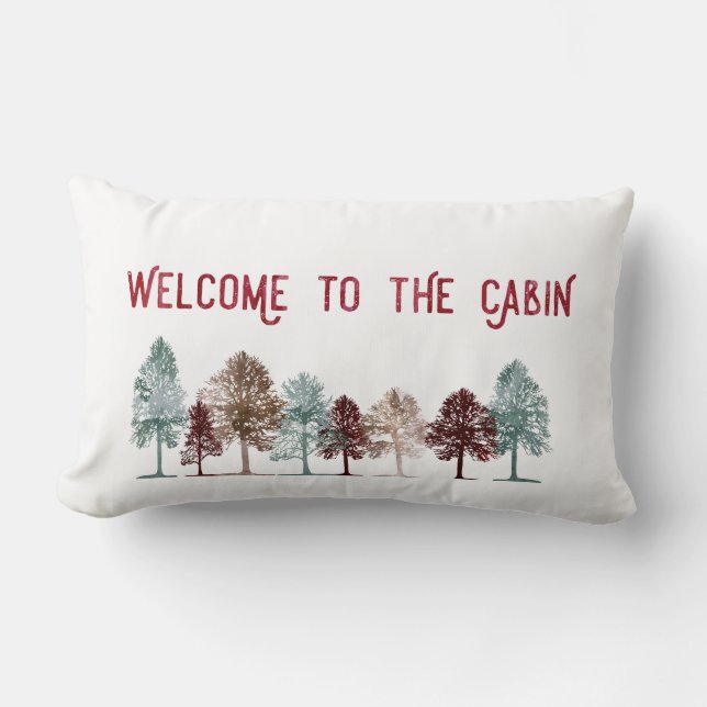 Pillow - Welcome to the Cabin (Front)