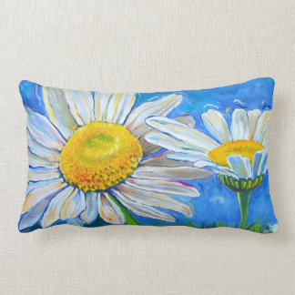 Pillow: Windswept Daisies! Lumbar Cushion
