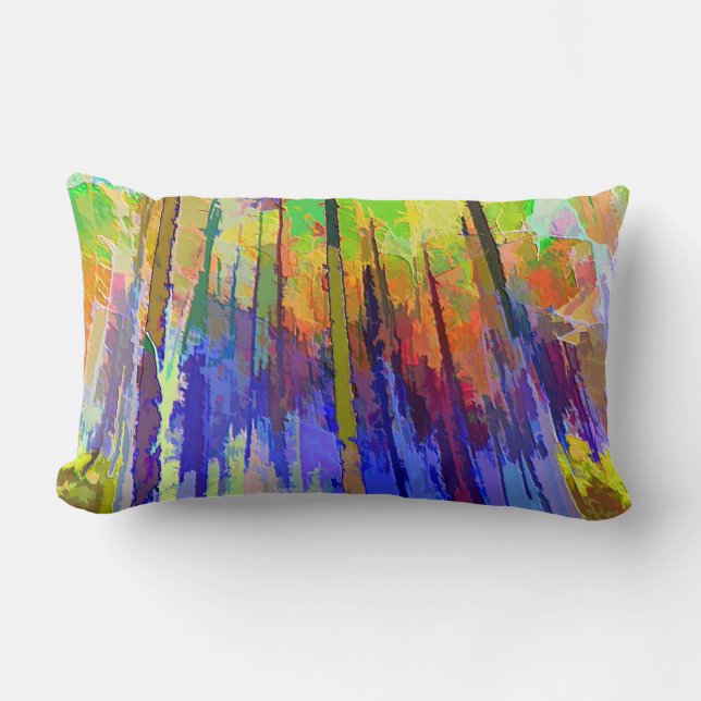 Pillow with a Bright Abstract Design (Front)
