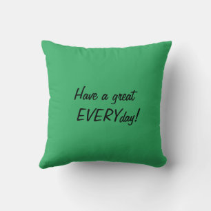 Pillow with big white flower
