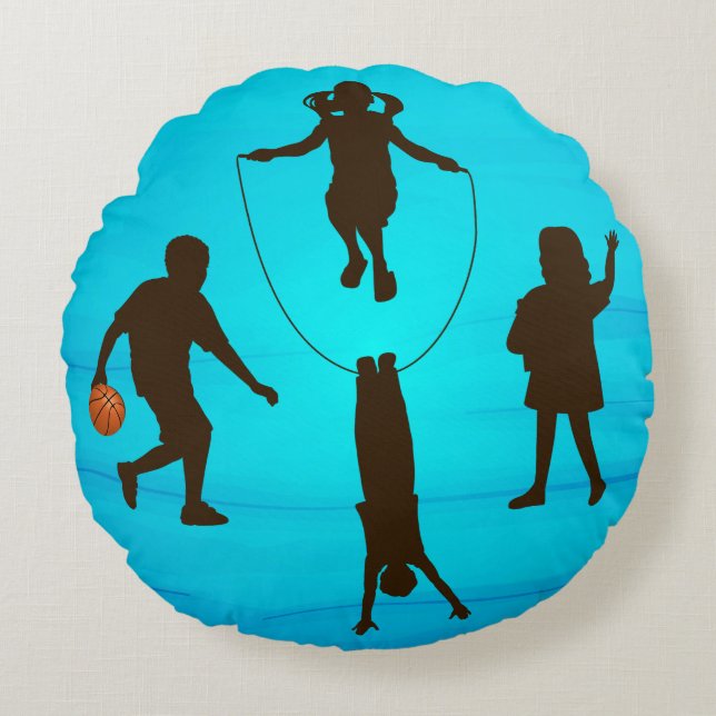 Pillow with children playing (Front)