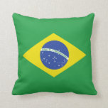 Pillow with flag of Brazil<br><div class="desc">Pillow with Brazilian flag. Get ready for football World Cup 2014 in Brazil with unique items from Maxi Harmony's store.</div>