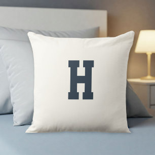 pillow with personalized letter