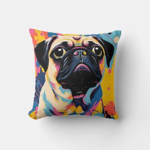Pillow with pug