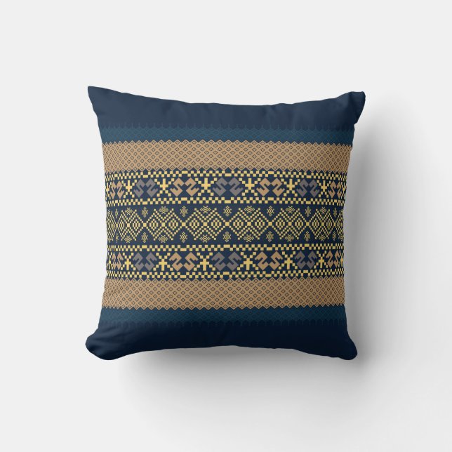 pillow with traditional pattern design  (Front)
