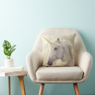 pillow with White Unicorn Sparkle